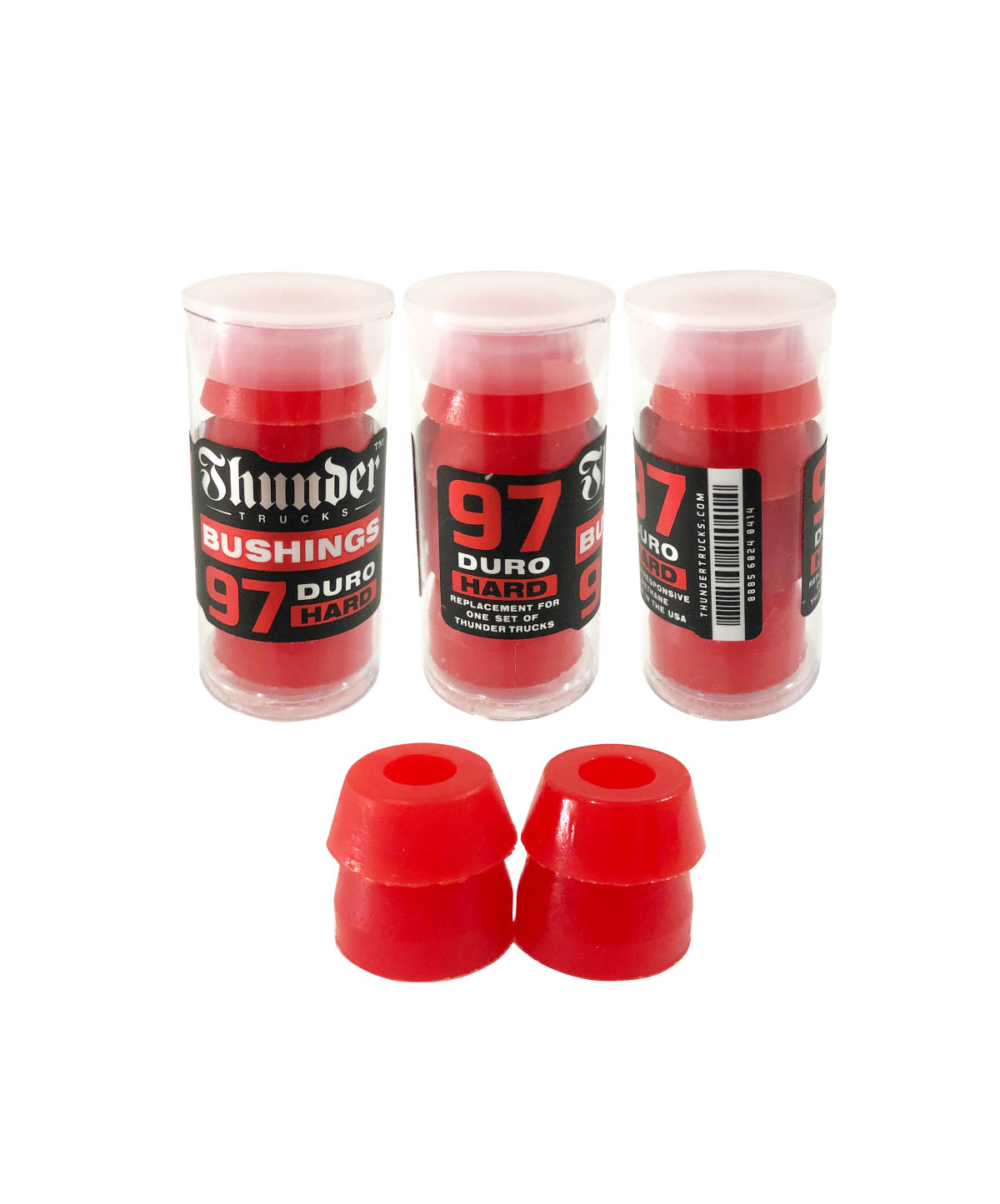 Arte-Amortecedor-Thunder-97-duro-hard-red-5 Amortecedor Thunder 97a Hard Premium - Imagem 1