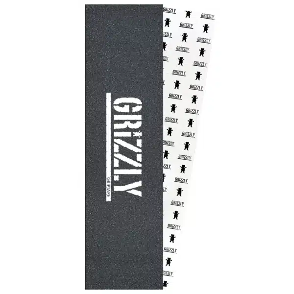 Lixa Grizzly Griptape Nome Branco 9x33