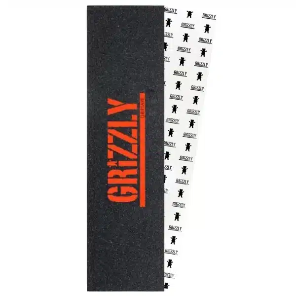Lixa Grizzly Griptape Name Orange 9x33