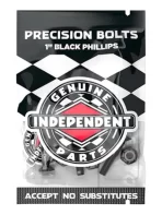 Parafuso De Base Independent Phillips 1" (2,5CM) Precision Black