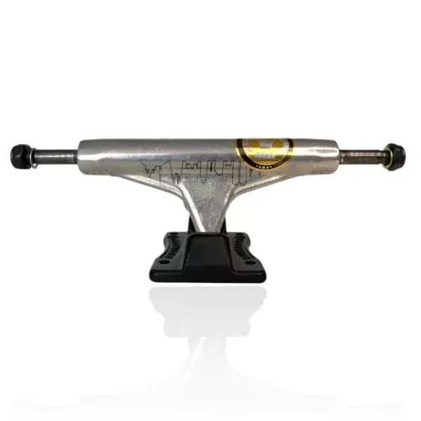 Truck Stronger NEW Model Prata c/ Base Preta Collab Hudson da Paz X Stronger Trucks - 139 mm
