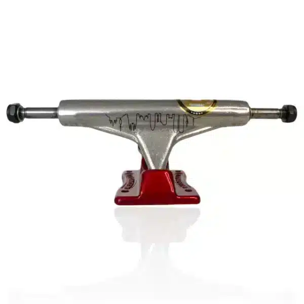 Truck Stronger NEW Model Prata c/ Base Vermelha Collab Hudson da Paz X Stronger Trucks - 149 mm