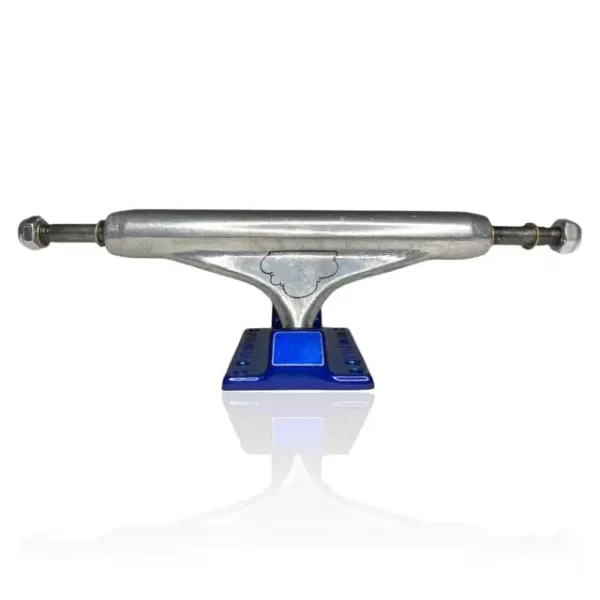Truck Essência 139 mm - Prata com Base Azul