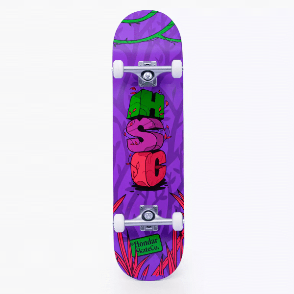 Skate Montado Hsc Iniciante Jingle - Roxo