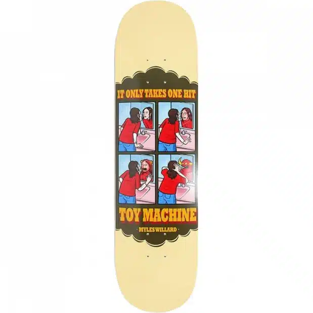 toy-machine-willard-one-hit-8-0-skateboard-deck-1_619x619.jpg Toy Machine Willard One Hit 8.25" Skateboard Deck - Imagem 1